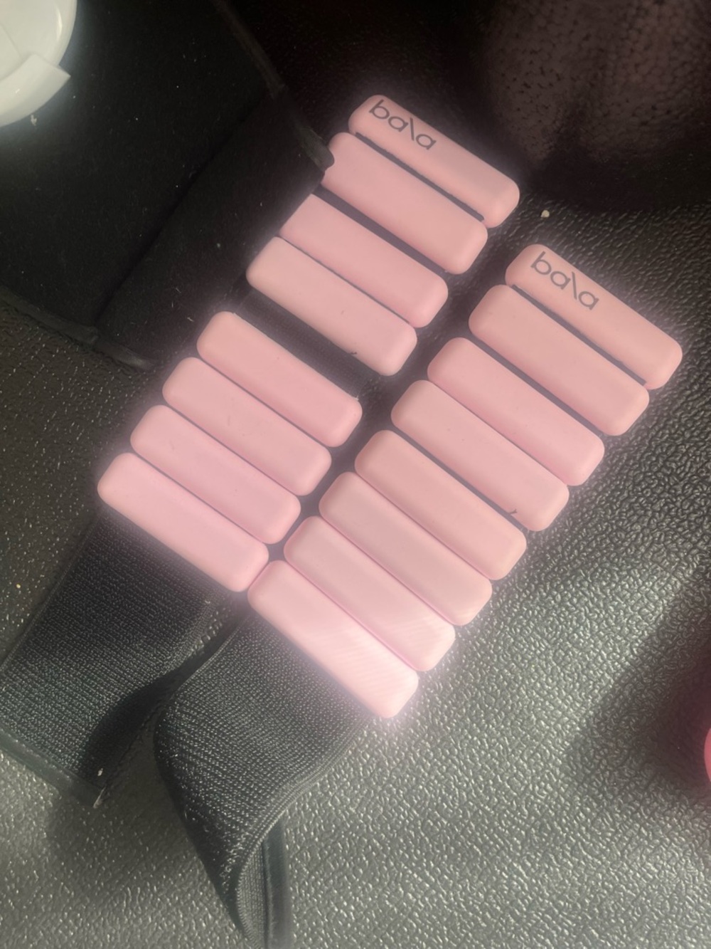 bala Adjustable Pink Ankle/Wrist Weights